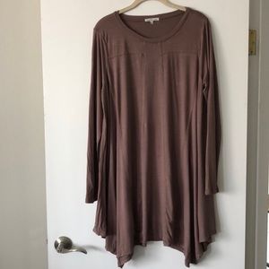 Charlotte Russe Purple Long Sleeved Dress